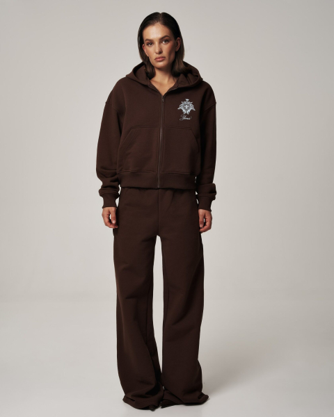 Худи YONS STUDIOS BROWN YONS, цвет: коричневый, YO-788 купить онлайн