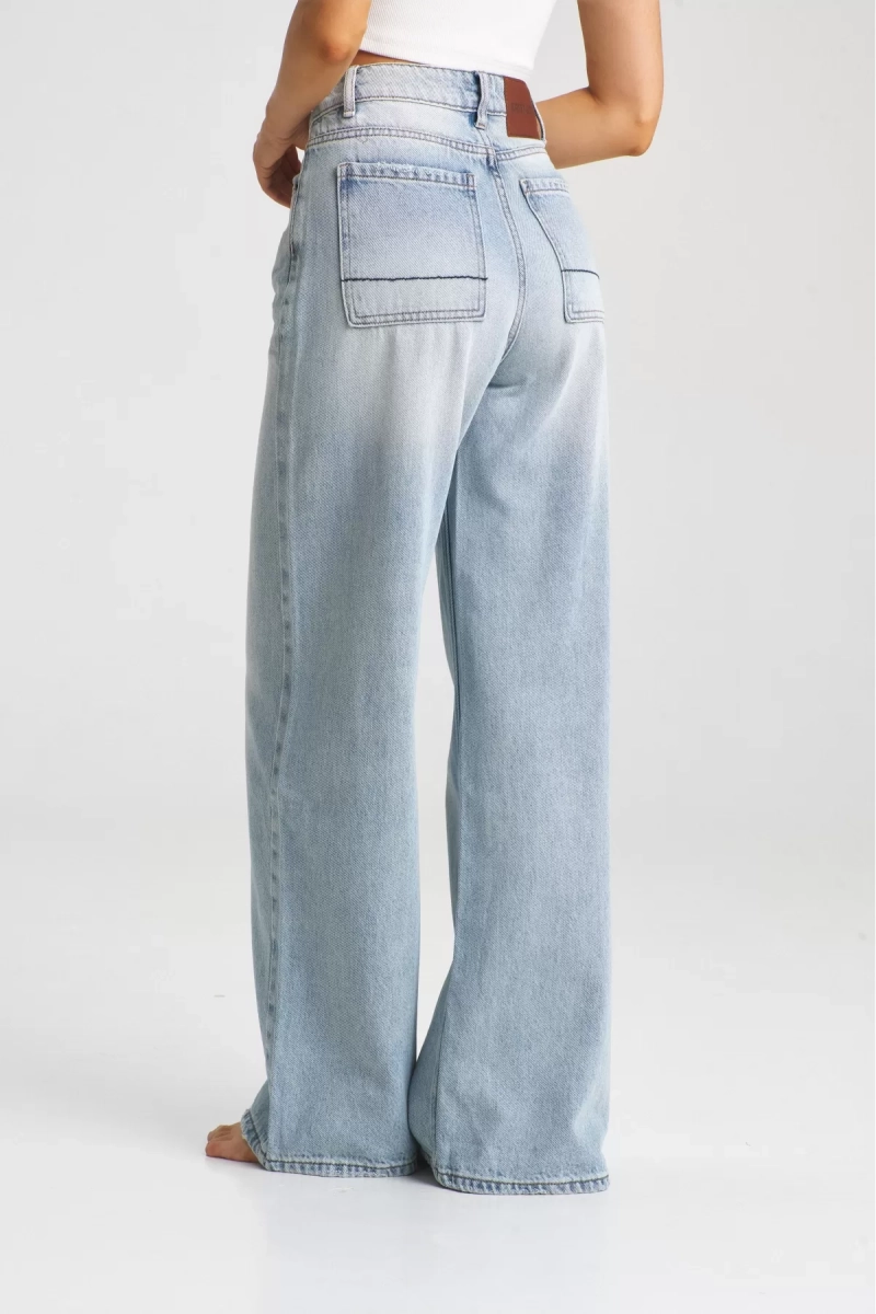 Джинсы WIDE Light Blue Erist store, цвет: голубой, НФ-00001126 купить онлайн