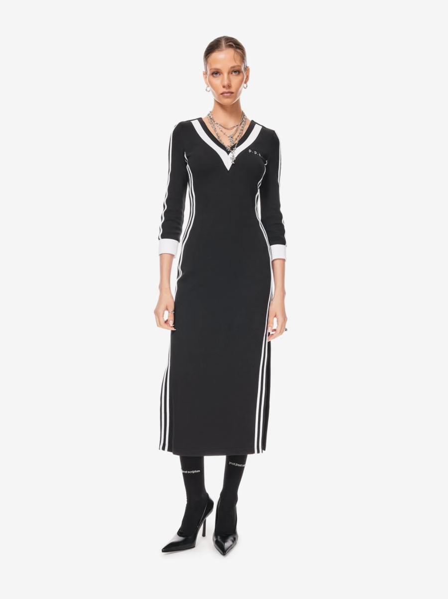 Платье с лампасами