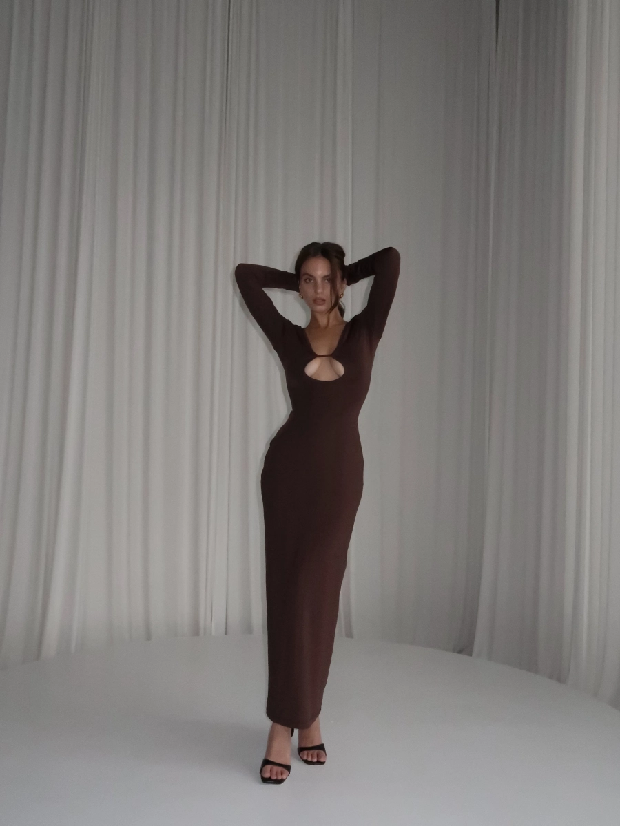 Платье "ASPECT" MIARTLAND, цвет: коричневый, НФ-00000797 купить онлайн