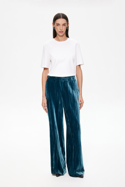 Бархатные брюки DREAMS BY ALENA AKHMADULLINA, цвет: зеленый, 225102080204342/807000 купить онлайн