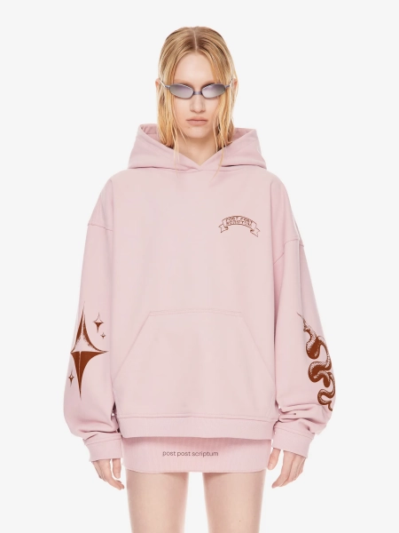 Худи с принтом POST POST SCRIPTUM, цвет: розовый, 1125.002.00.04.420 купить онлайн