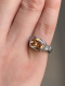 Кольцо Texture ring with cubic zirconia Champagne SJEW  купить онлайн