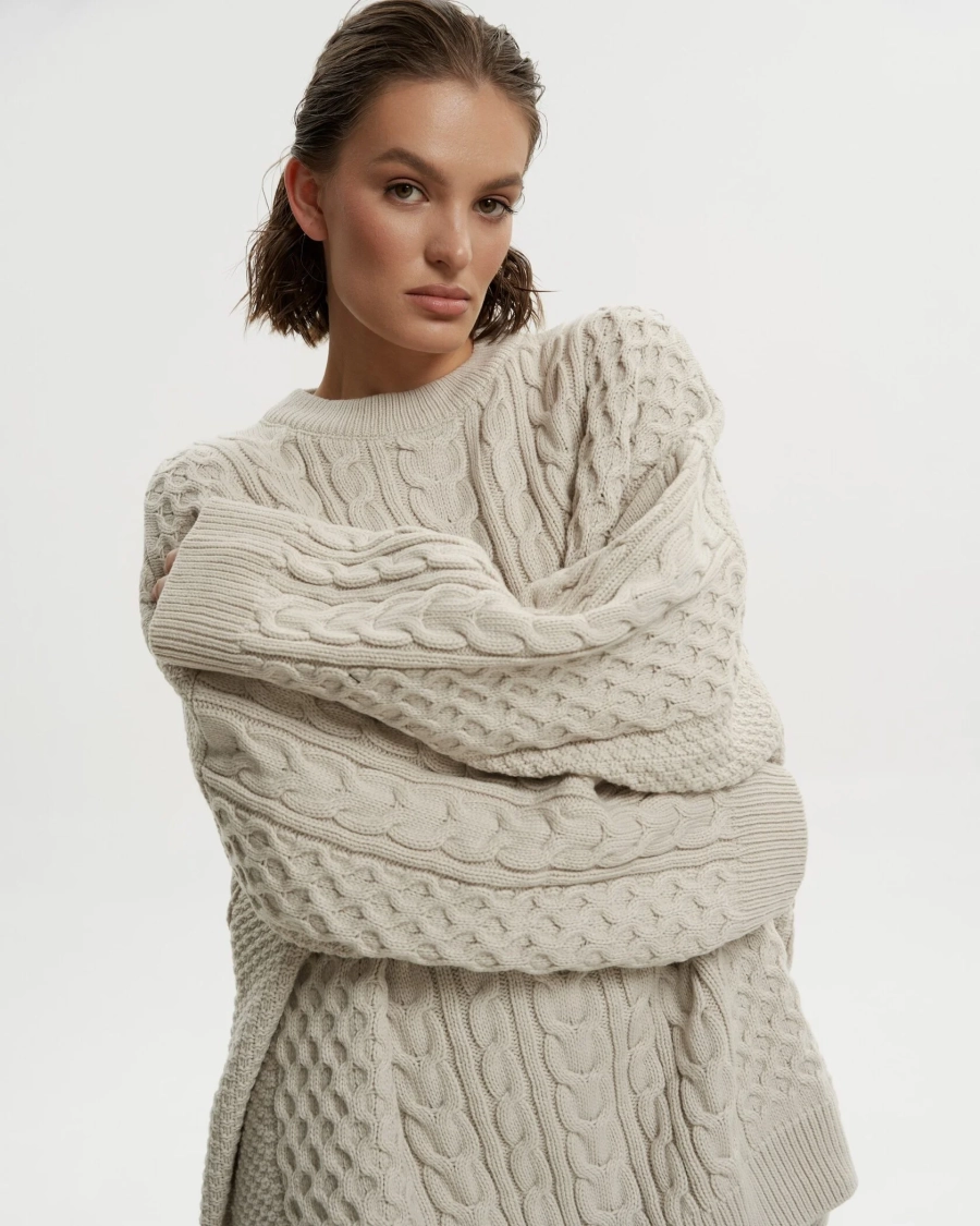 Свитер DEDULYA BEIGE YONS, цвет: бежевый,  купить онлайн