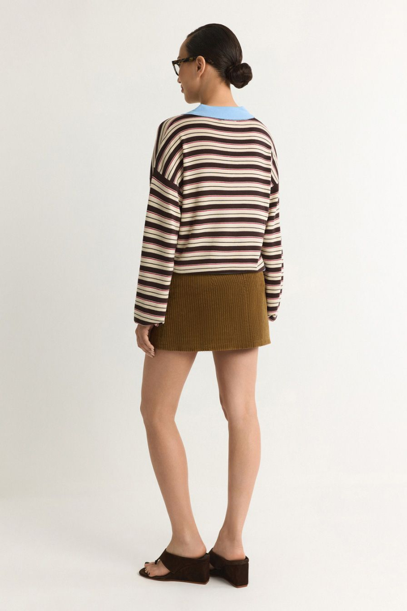 Джемпер с принтом «полоска» TOPTOP, цвет: молочный с принтом, TT.050.19215.121 купить онлайн