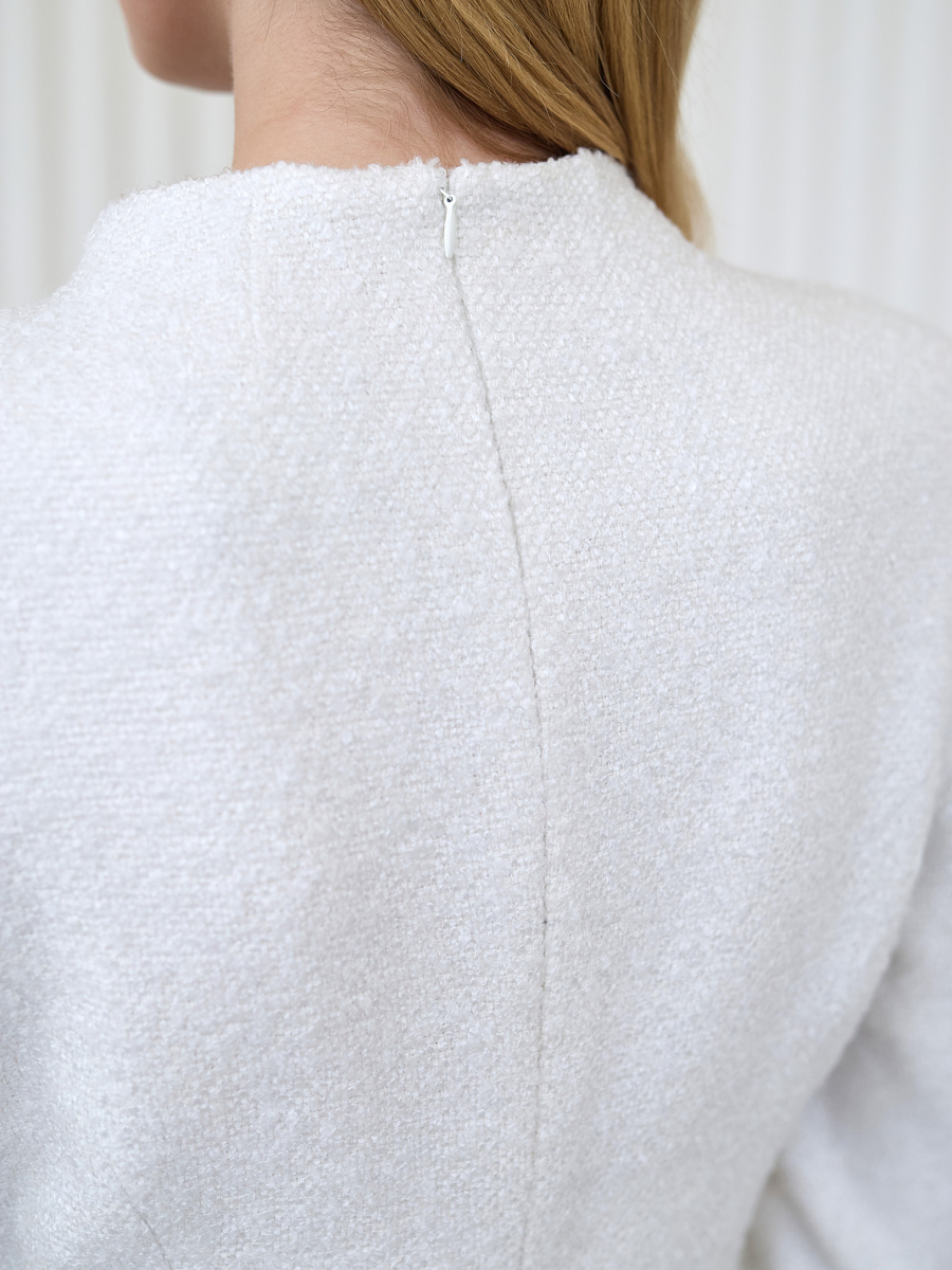 Платье мини приталенное I.B.W., цвет: молочный, DR064 купить онлайн