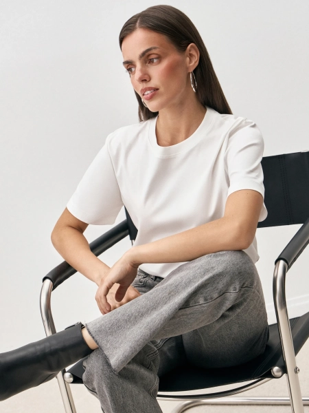 Футболка SEVEN ANNA PEKUN, цвет: белый, 33.2494.100 купить онлайн