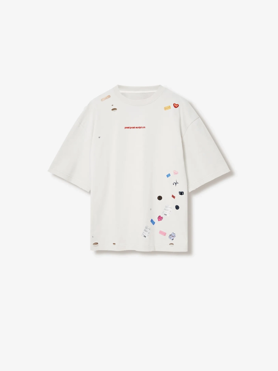 Sticker Pack Футболка Оверсайз p.p.s., цвет: гипсовый, 1039.00.00.WTE1 купить онлайн