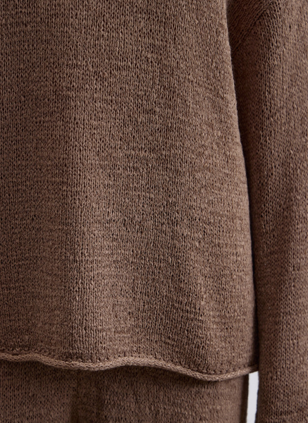 Джемпер ажурной вязки ALL WE NEED, цвет: Серо-бежевый, 2604W3552-12 купить онлайн