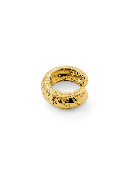 Серебряная серьга-кафф «Кружево» как бублик gold SBLESKOM, цвет: позолота, 22137 купить онлайн