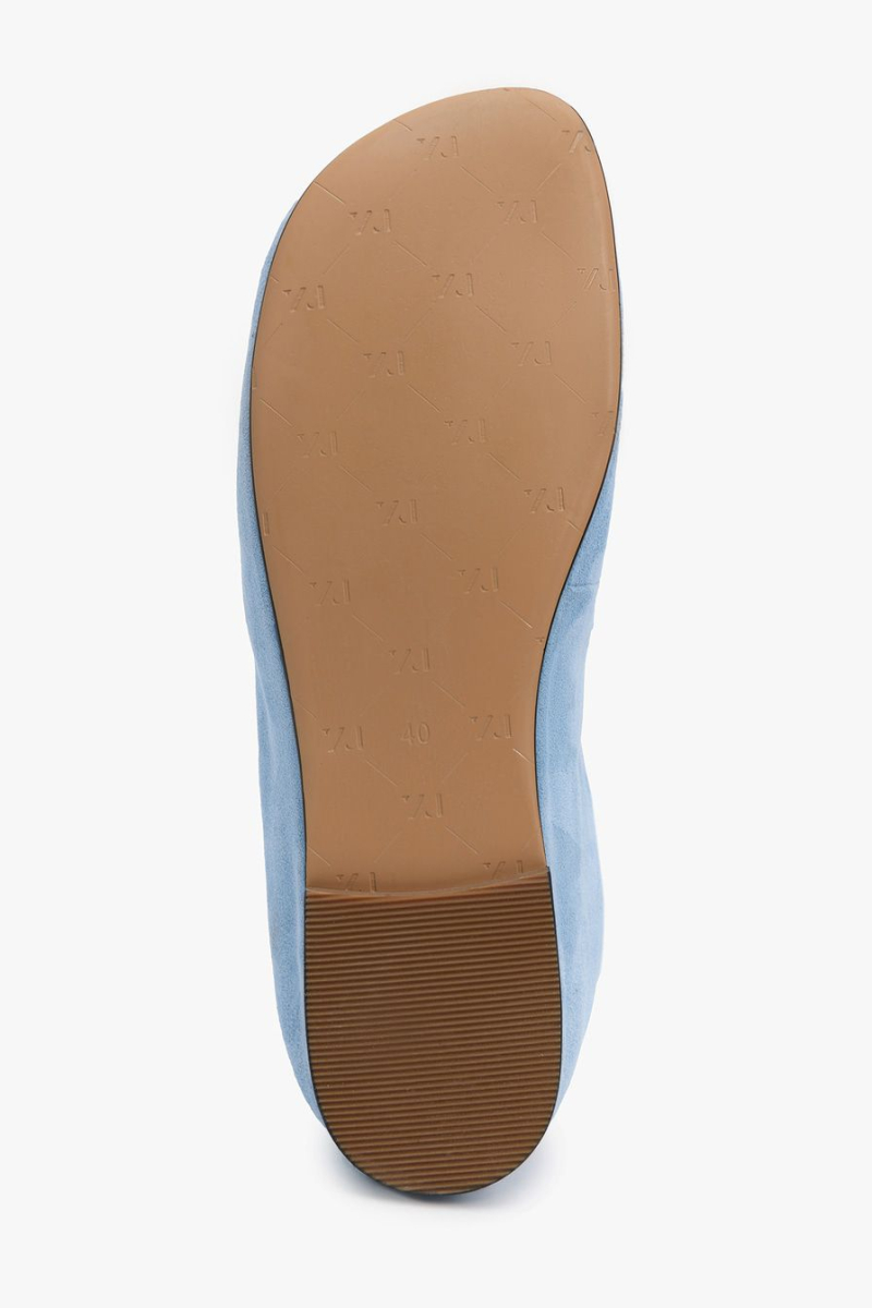 Лоферы из натуральной замши Lera Nena, цвет: голубой LN.108.19467.600 купить онлайн