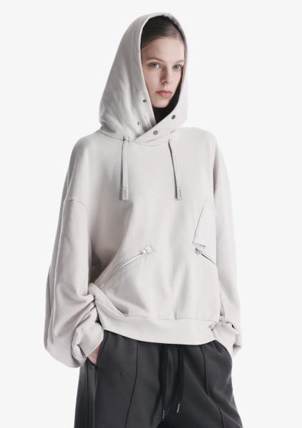Пуловер-худи KRAKATAU, цвет: пепельно-белый, Fu122-43 купить онлайн