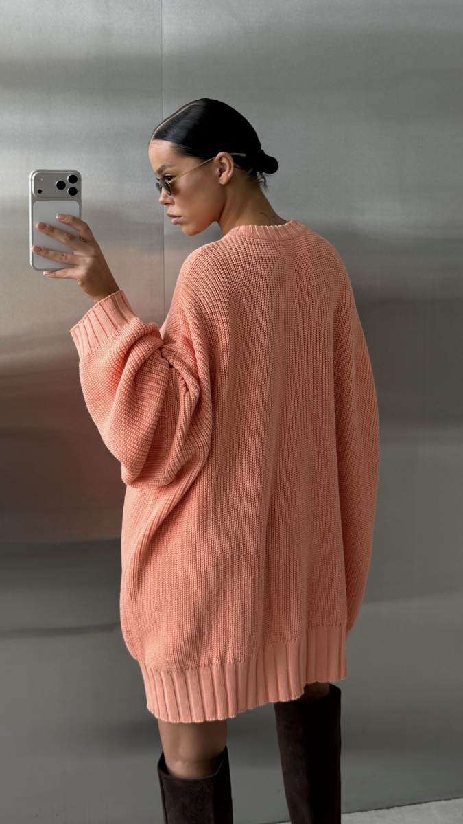 Джемпер объемный вязаный Label .B, цвет: розовый Kn.02.6LP | новая ресейл коллекция купить онлайн