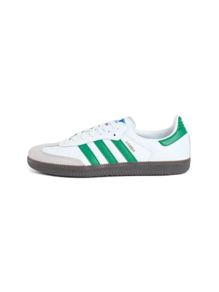 Кроссовки мужские Adidas Samba OG "White Green" NKDADDYS SNEAKERS, цвет: белый IG1024 купить онлайн