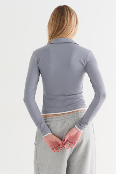 Поло с длинным рукавом Flitter CULT, цвет: серый,  купить онлайн