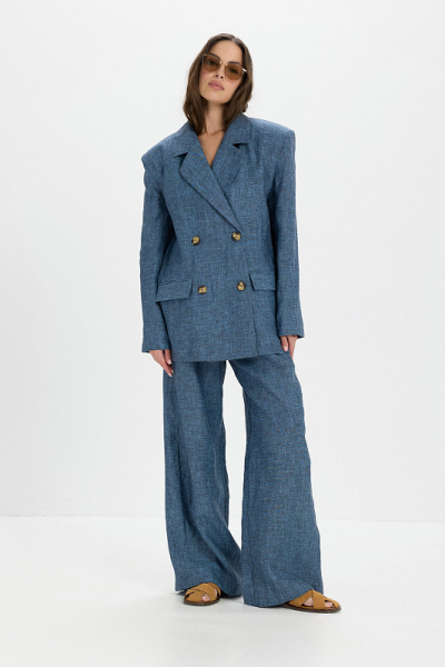 Жакет лен ABDA, цвет: мажорель, 112606703522 купить онлайн