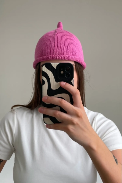 Шапка желудь из хлопка Erist store, цвет: розовый НФ-00003336 купить онлайн