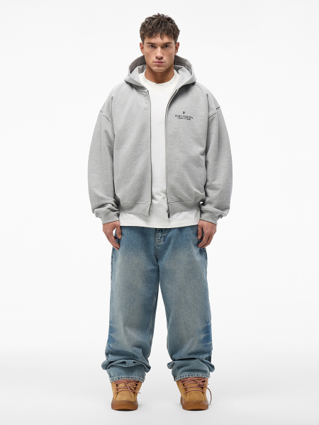 Худи на молнии "Оттенки" FRHT&OUT OF REACH, цвет: меланж, HDZPSHDSMLG купить онлайн