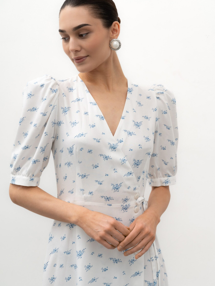 Платье с цветочным принтом TRES, цвет: молочный, НФ-00002756 купить онлайн