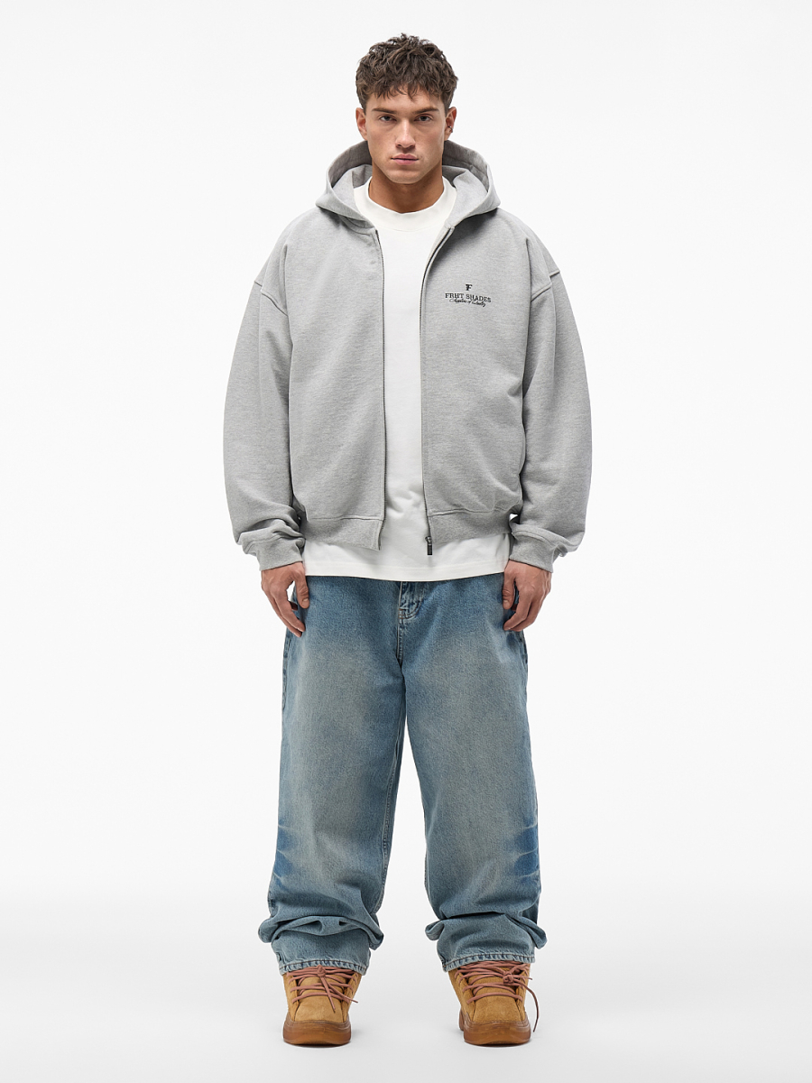 Худи на молнии "Оттенки" FRHT&OUT OF REACH, цвет: меланж, HDZPSHDSMLG купить онлайн
