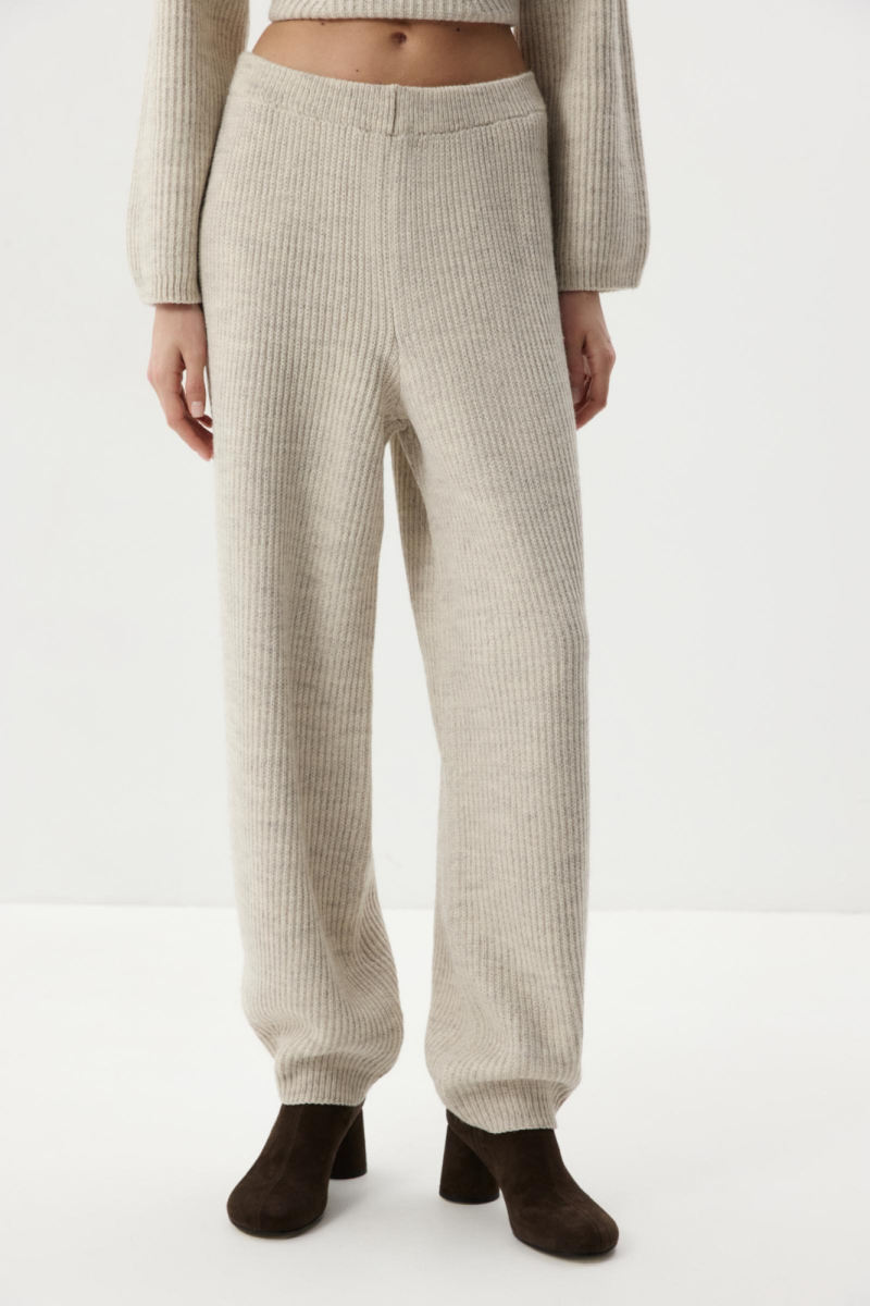 Брюки O-силуэта с шерстью