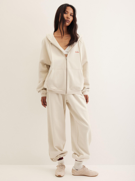 Худи из футера на молнии Chaika, цвет: Светло-серый, AW25HO03-11 купить онлайн