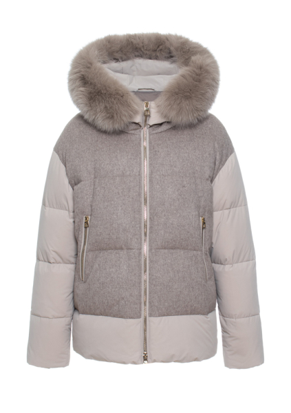 Пуховик с мехом