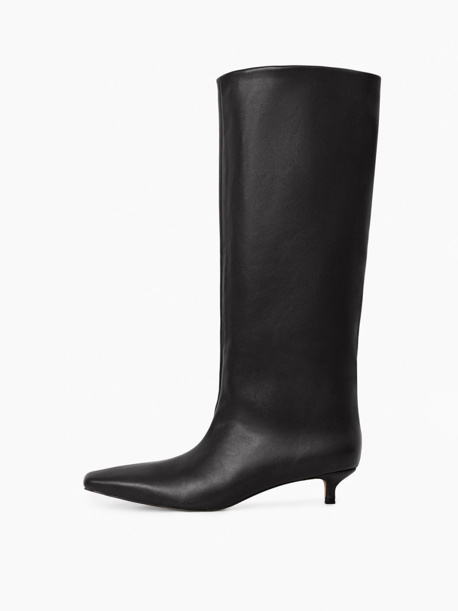 Сапоги из экокожи