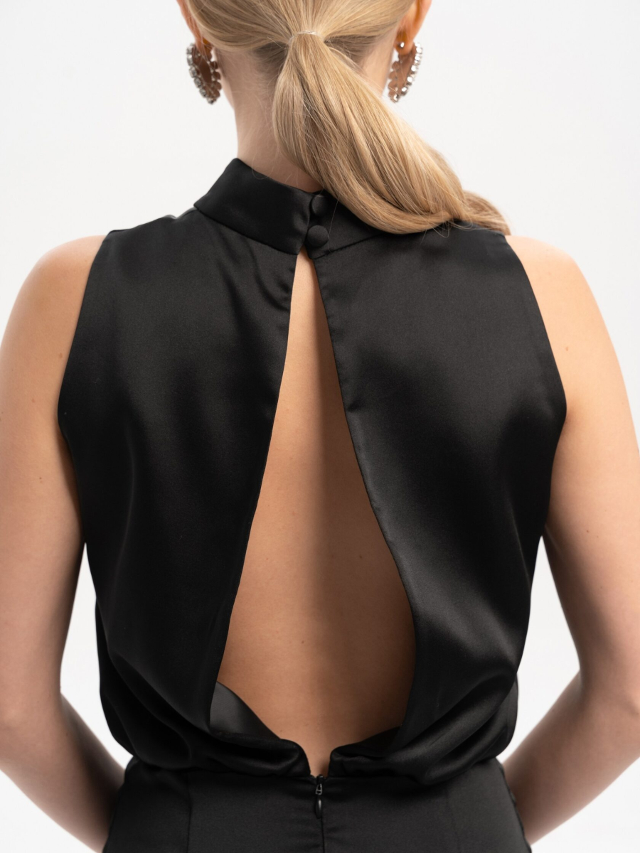 Платье с открытой спиной TRES, цвет: Черный, НФ-00002591 купить онлайн