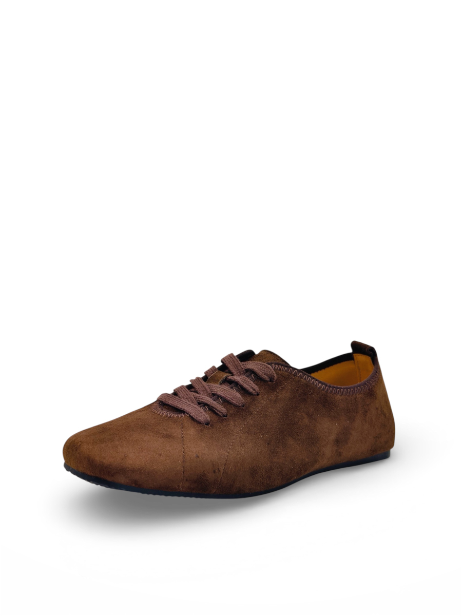 Кеды из натуральной замши GRANDERA, цвет: коричневый z65-28033-7 (974) купить онлайн