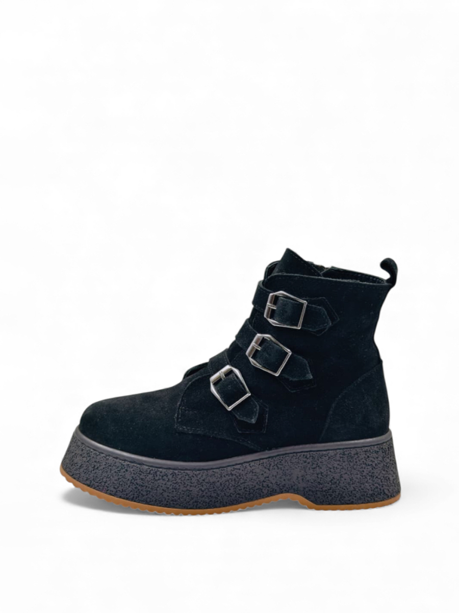 Ботинки женские зимние из натуральной замши