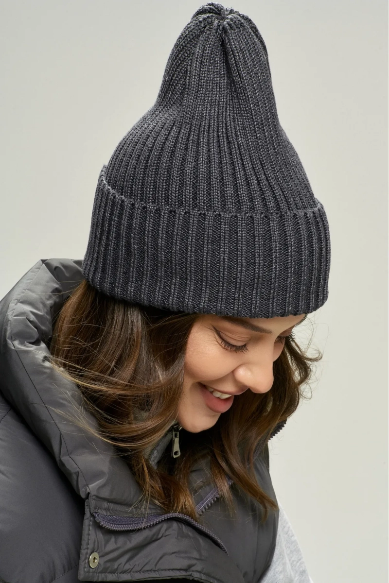 Шапка из хлопка Graphite Erist store, цвет: темно-серый НФ-00002850 купить онлайн