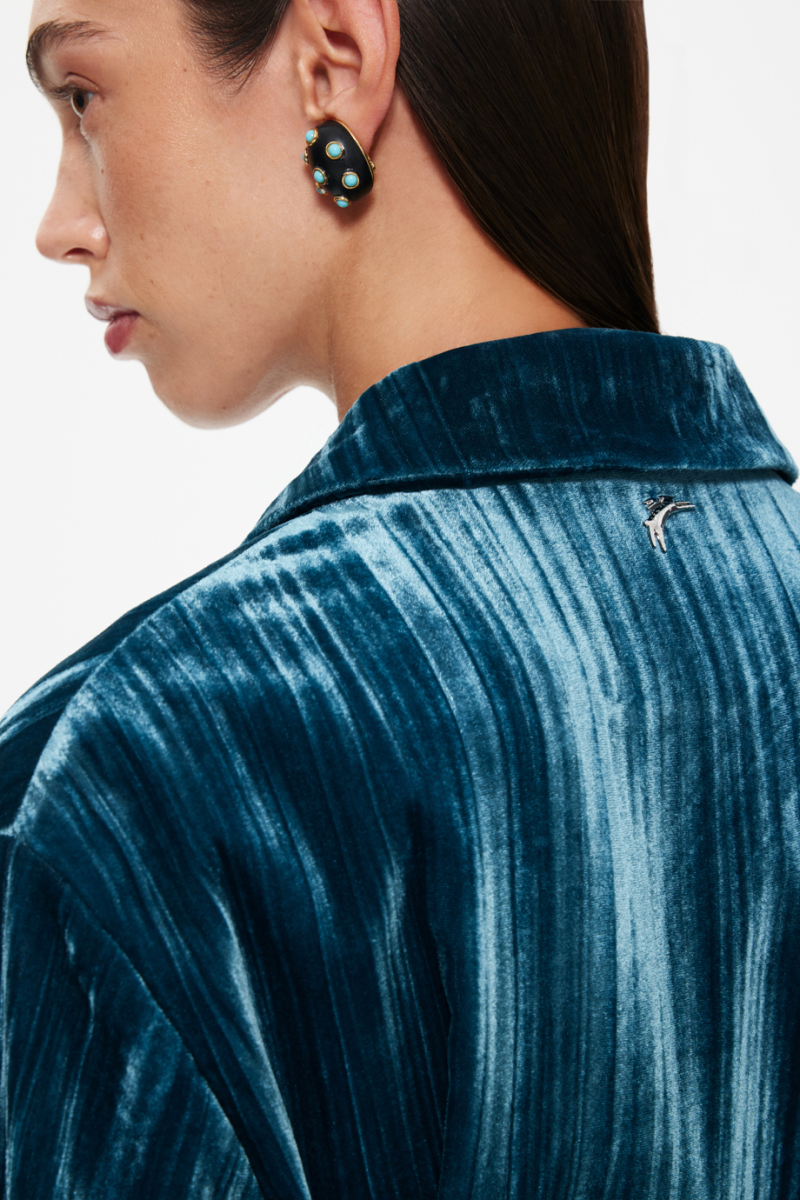 Бархатный жакет DREAMS BY ALENA AKHMADULLINA, цвет: зеленый, 225102040204341/807000 купить онлайн