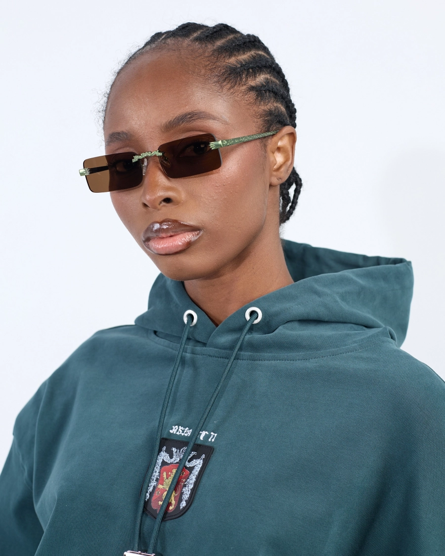 Очки солнцезащитные ASIA ST 71, цвет: зеленый/кофе Ast71.glasses-shizi-green/coffee | новая мужская коллекция купить онлайн