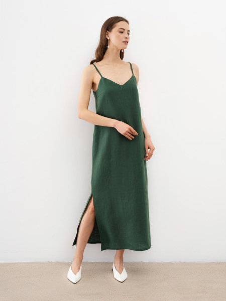 Платье на бретелях Emerald