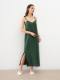 Платье на бретелях Emerald PURE LINEN, цвет: зеленый  купить онлайн