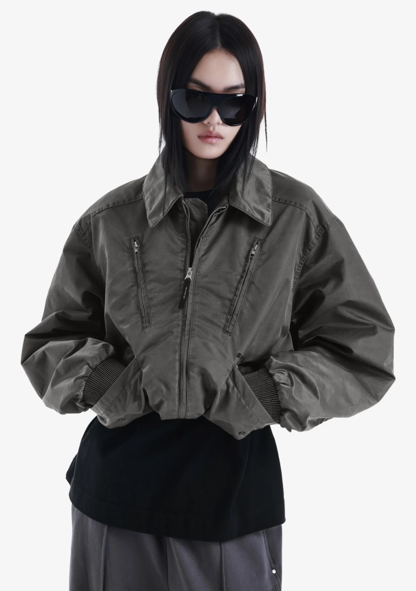 Куртка-бомбер KRAKATAU, цвет: серый, Qu568-33 купить онлайн