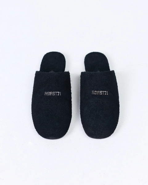 Слиперы из замши ASIA ST 71, цвет: Черный Ast71.slipper-bl | новая мужская коллекция купить онлайн