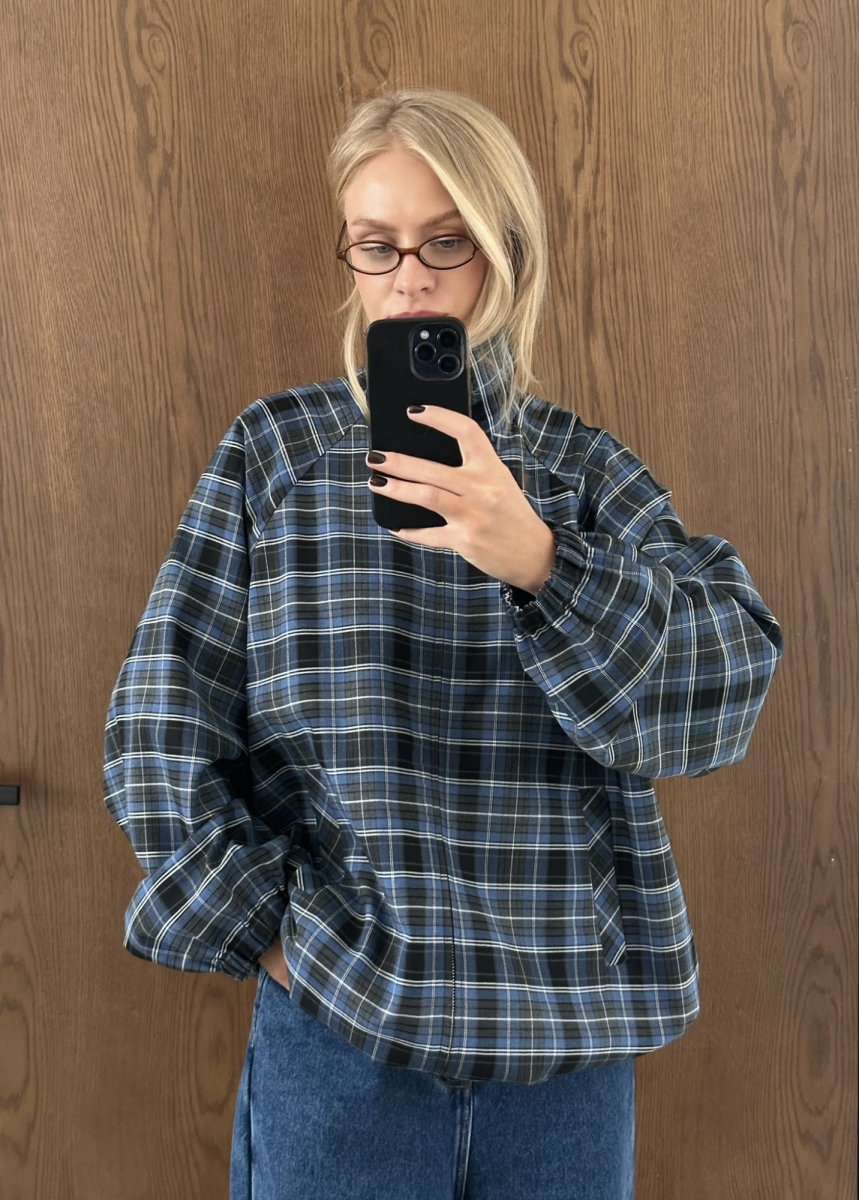 Олимпийка костюмная в клетку