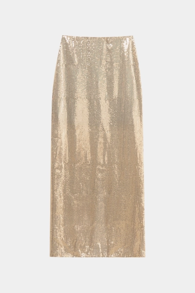 Юбка миди из пайеток Mollis, цвет: золотой, 16-08-3595/1 купить онлайн