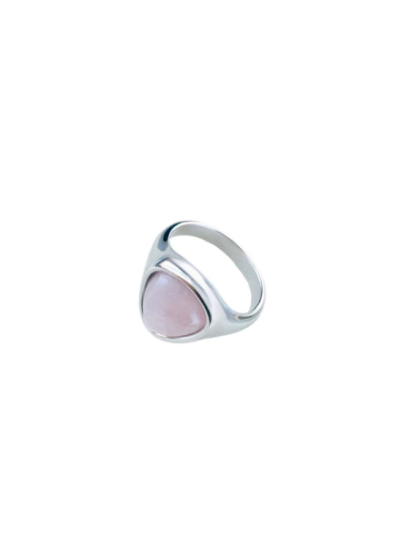 Кольцо "Pink quartz" Tata Shop, цвет: серебро M312 |новая коллекция купить онлайн