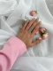 Серебряное кольцо-октагон "bubble" SBLESKOM, цвет: серебро, 11541 купить онлайн