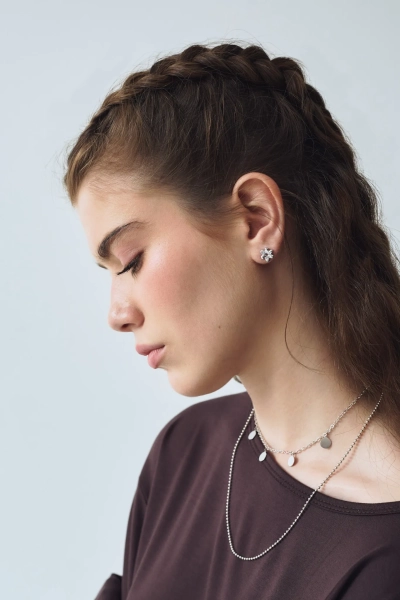 Серебряное колье-чокер «Монеты» SBLESKOM, цвет: серебро, 11871 купить онлайн