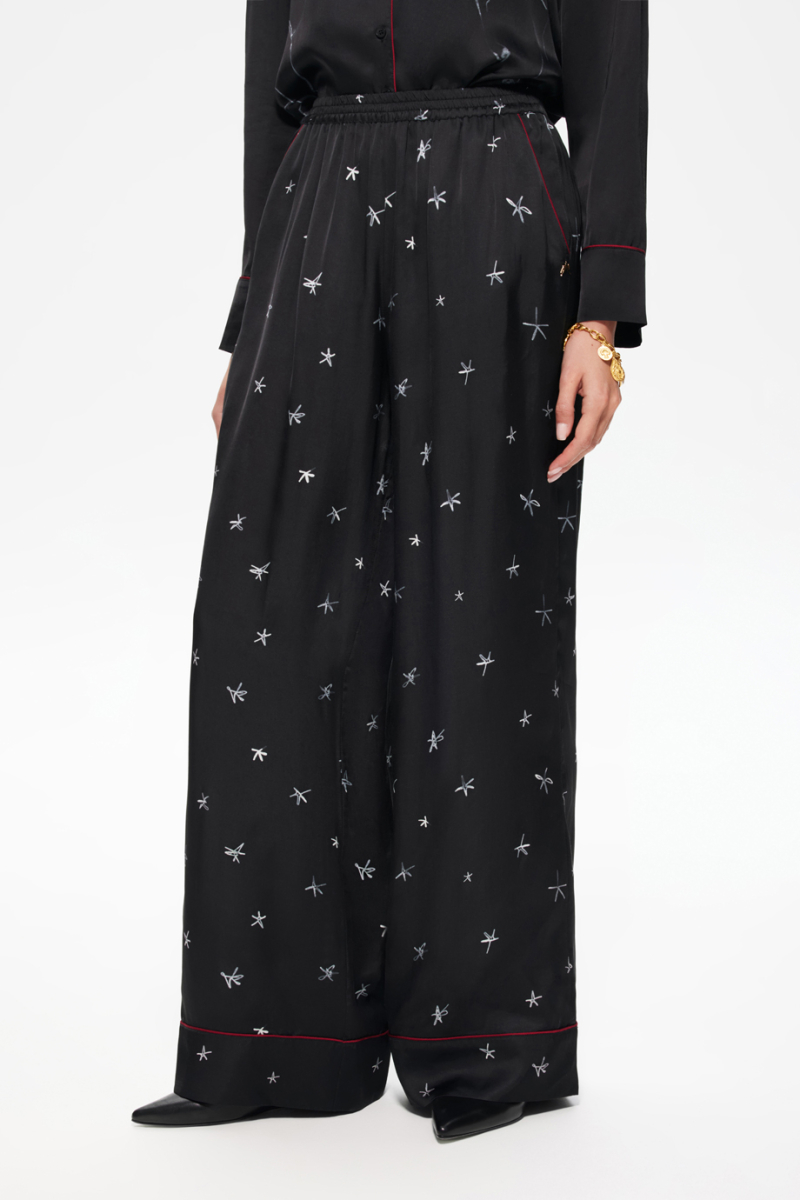 Брюки пижамные с принтом DREAMS BY ALENA AKHMADULLINA, цвет: Черный,  купить онлайн