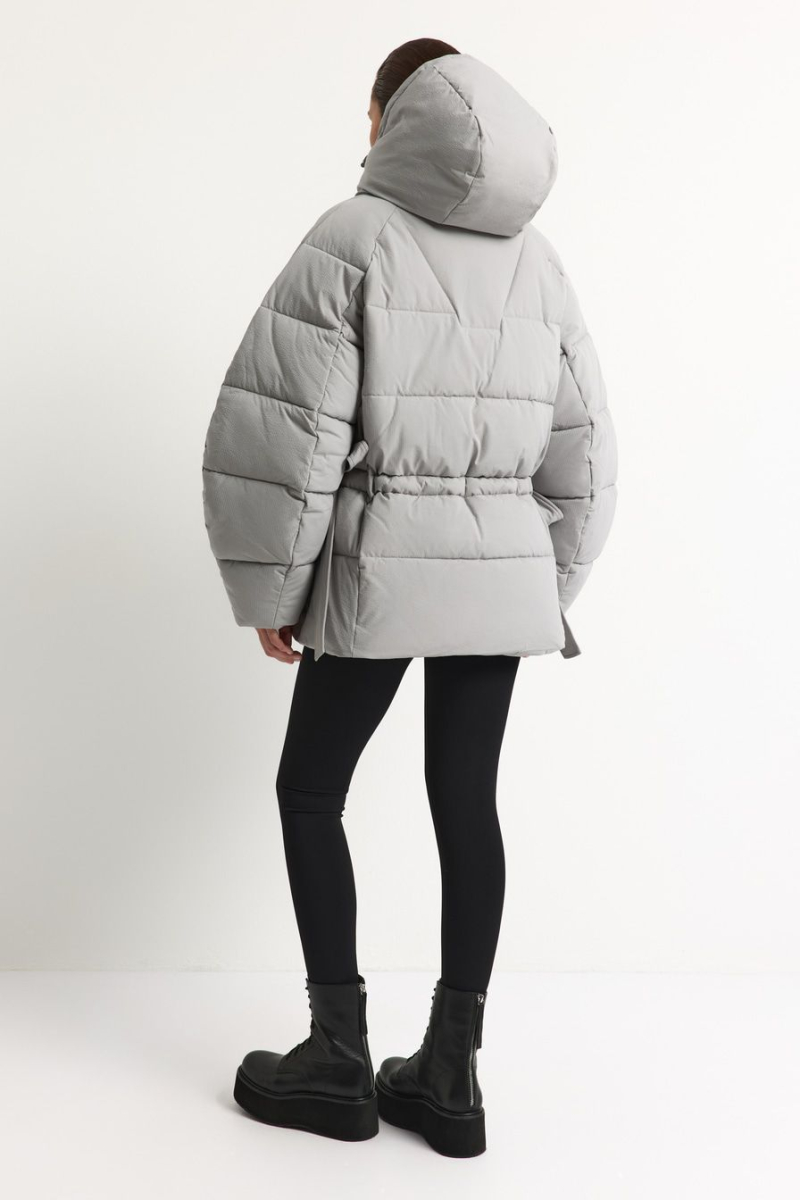 Пуховик с капюшоном TOPTOP, цвет: серый, TT.042.17963.800 купить онлайн