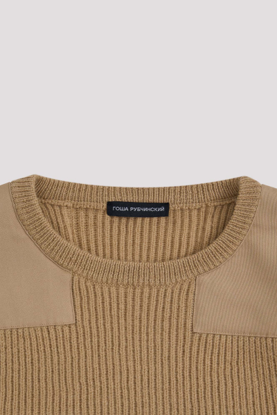 Свитер трикотажный шерсть ГОША РУБЧИНСКИЙ, цвет: бежевый, KNSW_0301_BEIGE купить онлайн