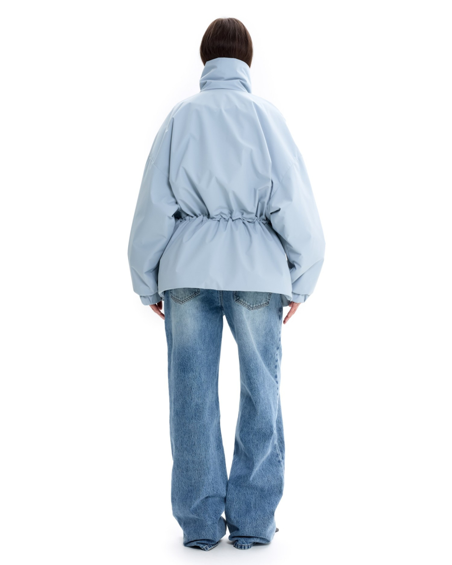 Куртка с кулиской на талии Suborbia, цвет: серо-голубой, 006969 купить онлайн