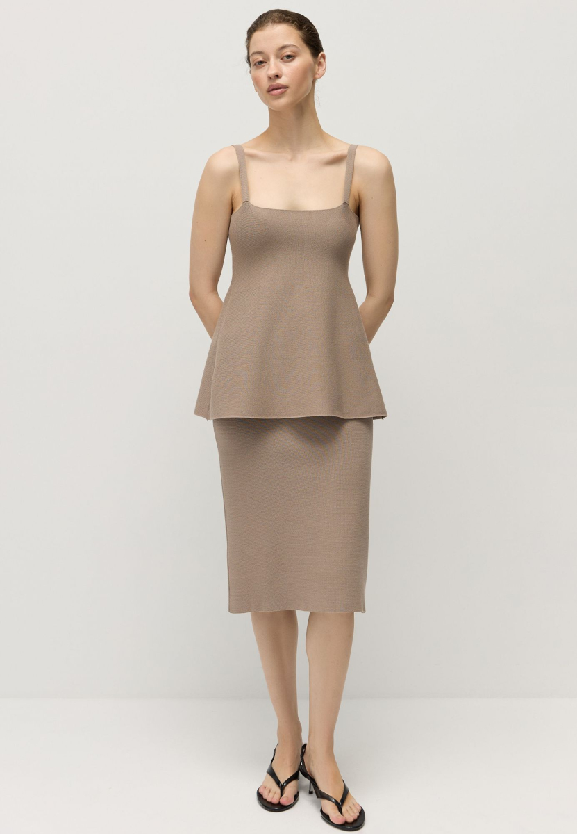 Юбка миди из вискозы