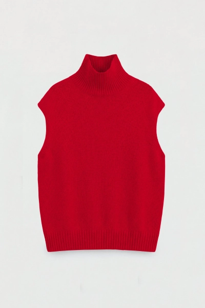 Топ с горлом «Ото» Mankova, цвет: красный, SS26-001 купить онлайн