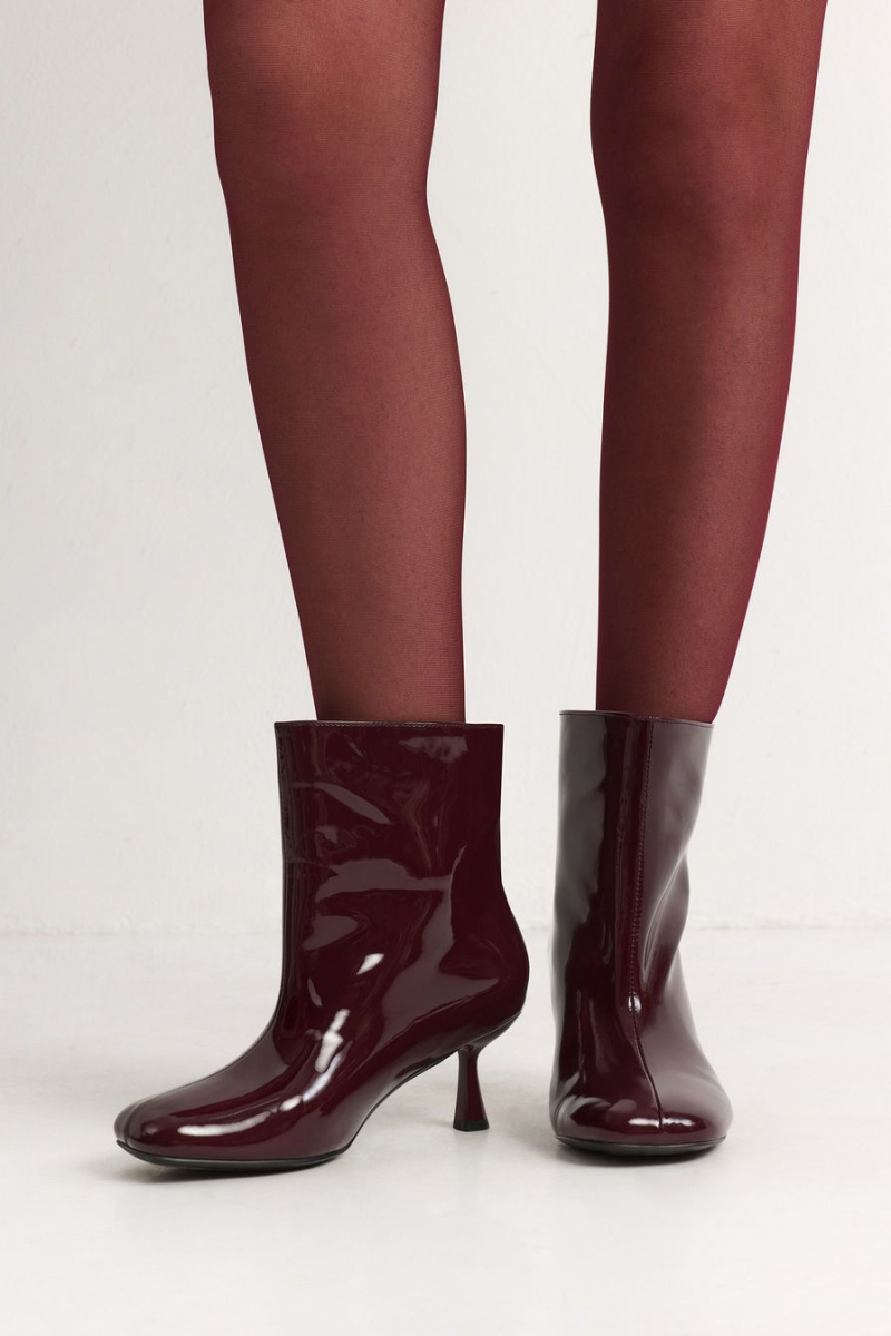 Ботильоны из лаковой экокожи Lera Nena, цвет: Бордовый LNU.302.18094.330 купить онлайн